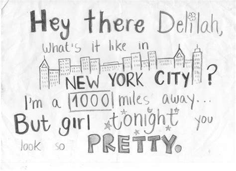 song lyrics for hey there delilah|hey there delilah what's it like in new york city.